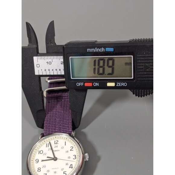 Timex Weekender Indigo Watch 38mm Face Purple Fabric Strap Casual Style - Picture 5 of 9